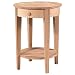 Unfinished Round Accent Table