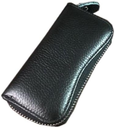 Anniverl Genuine Leather Key Case Black