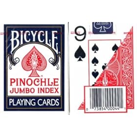  Large Print Pinochle Playing Cards - 2 Deck Gift Set