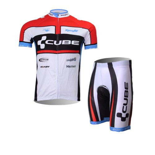Weelly Men Cycling Bike Bicycle Jersey + Pants Set Short-sleeved