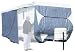 Classic Accessories 73663 PolyPro III Deluxe Grey Travel Trailer Cover, Fits 30' - 33'