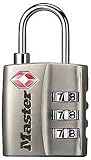 Master Lock 4680DNKL TSA-Accepted Set-Your-Own Combination Lock, Nickel