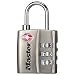 Master Lock 4680DNKL TSA-Accepted Set-Your-Own Combination Lock, Nickel