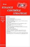 Revue Economica  / Finance-contrôle-stratégie, volume 4, numéro 4