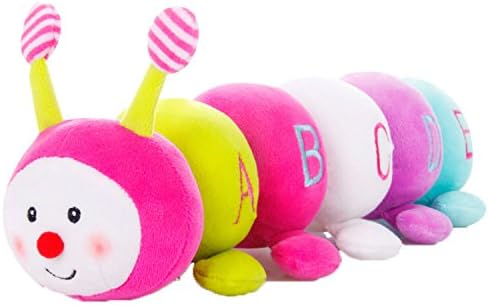 Platoyer Kid's Flannel Caterpillar Toy Plush Letters Baby Toy