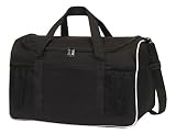 Sports Gym Duffel Bag Large Zipper Opening , Black
