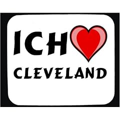 Mauspad mit Ich liebe Cleveland Dekoration
