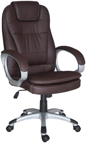 Cosma High Back PU Leather Executive Office Chair Multi Colors Brown 8893-D02