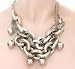 Improving Lifestyles Double Bendable Links with large Silver Beads
