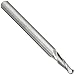Melin Tool AMG-B Carbide Micro Ball Nose End Mill, Uncoated (Bright) Finish, 30 Deg Helix, 2 Flutes, 1.5000" Overall Length, 0.0100" Cutting Diameter, 0.125" Shank Diameter