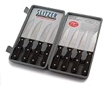 Slitzer 8pc Professional German Style Jumbo Steak Knives