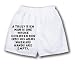 White Boxer Short with A truly rich man is one whose children run into his arms when his hands are empty.