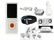 Cuffu iPod Nano 4 (4th Generation) Great Deal Combo Package White Skin Case Cover & Home Charger , Car Charger, Data Cable & Armband & Ipod Speakr (6 in 1) in Only One LOWEST Shipping Rate Great Holiday Gift