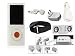 Cuffu iPod Nano 4 (4th Generation) Great Deal Combo Package White Skin Case Cover & Home Charger , Car Charger, Data Cable & Armband & Ipod Speakr (6 in 1) in Only One LOWEST Shipping Rate Great Holiday Gift