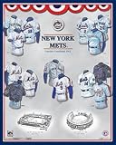New York Mets 11 x 14 Uniform History Plaque