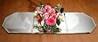 Decorative Mirrored Glass Three Piece Table Runner with Beveled Edges