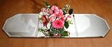  : Decorative Mirrored Glass Three Piece Table Runner with Beveled Edges