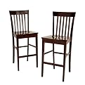 Napa Vertical Slat-Back Stools - 30" (Set of 2)