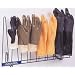Horizon 2044-PVC Steel Glove Rack, 22" Width x 14" Height x 5-1/4" Depth, Green