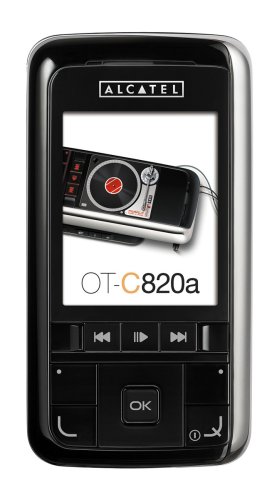 Alcatel C820A-5AALUS1 Unlocked Cell Phone with MP3/Video Player, MicroSD--U.S. Version with Warranty (Black)