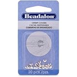 Beadalon Crimp Cover 3mm Nickel Free Silver, Plated, 20-Piece
