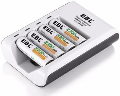 Smart aa battery bay charger EBL Rechargeable Battery with 4 Bay Smart charger for NI-MH AA AAA Batteries 18650 li-ion batteries with 5v usb port
