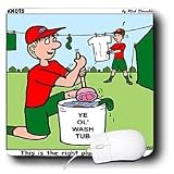 Rich Diesslins Funny KNOTS Scouting Cartoons - Jamboree Washing Machine - Mouse Pads