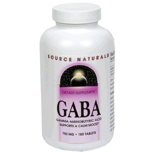 HealthPersonalCare: Source Naturals Gaba, 750 mg, Tablets, 180 tablets