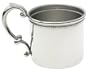 Empire Pewter Beaded Rim Baby Cup