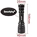 SecurityIng Waterproof 1000Lm XM-L2 U2-1A LED IP68 Diving Flashlight 250M Lighting Distance Maximum 150 Meters Underwater Distance with Magnetic Switch (Without Battery)