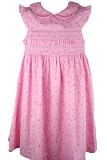 Laura Ashley Little Girl Smocked Pique Floral Dress