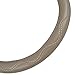 BDK BPA Free ODORLESS Leather Steering Wheel Cover Beige - Fit All Standard Size, Non-Toxic