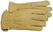 Boss 4085M Medium Unlined Premium Grain Deerskin Driver Gloves