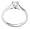 3/8 ct Round Diamond Double Prong-Set Solitaire Engagement Ring 14k White Gold (H-I Color, SI2 Clarity), Size 6
