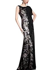 A-line Chiffon/Satin Cocktail Floor Length Sleeveless Sequined Beaded Draped Homecoming Dress/Pageant Dress/Prom Dress/Party Dress/Wedding Dress 