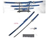 4 Pc Japanese Samurai Katana Sword Set Ninja