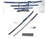 3 Pc Japanese Samurai Katana Sword Set Ninja