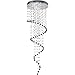 Elegant Lighting Galaxy 72" 10 Light Spectra Crystal Chandelier