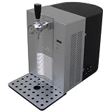 VinotempVT-BEER5-LiterCO2-PoweredTabletopBeerDispenser,SilverandBlack
