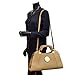 Dasein Womens Symmetrical Emblem Handbag Shoulder Bag Structured Purse