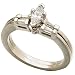 0.16 Ct.T.W. Baguette Cut Diamonds, Platinum. Diamond Wedding Ring Set, Semi-Mount Setting (without Center Stone)