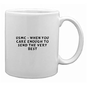 AMERICAN PRIDE CUP (When you Care You Send the Very Best USMC) Mug - USMC by DB DIRECT