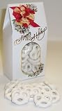 Scott's Cakes Yogurt Pretzels 1/2 Pound Standing Happy Holidays Box