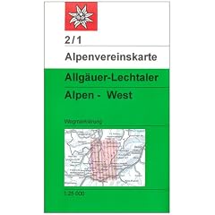Allg�uer - Lechtaler Alpen West 1 : 25 000: Topographische Karte