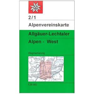 Allg�uer - Lechtaler Alpen West 1 : 25 000: Topographische Karte