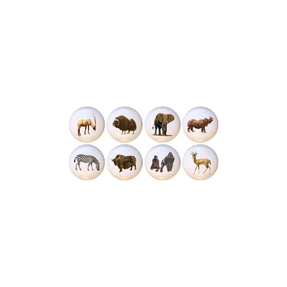 African Wildlife Safari Drawer Pulls Knobs Set Of 8 On Popscreen