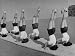 Teenage Girls from Hoover High School Standing on Their Heads in Gymnastics Class Photographic Poster Print by Martha Holmes, 16x12