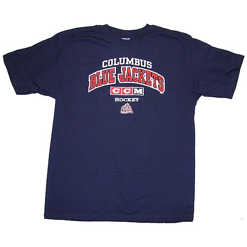 Buy Columbus Blue Jackets CCM Navy Blue Practice Tee