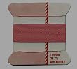SILK BEAD CORD CARD PALE PINK SIZE 1