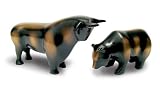 Tischfigurenset Bulle und Bär - Antik 2. Wahl